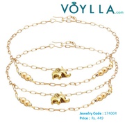 Wear Yellow Gold Tone Anklets to Enhance the Beauty of your Feet
