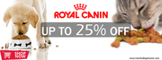Price Drop! 25%Off:Royal Canin Pet Food + Free Samples