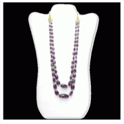 RUBY FACETED BEADS NECKLACE