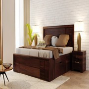 Buy Wooden Double Bed Online in India at Affordable Price.