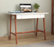Buy Ambra Study Table with Frosty White Drawer (Honey Finish) Online