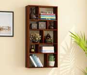 Buy Taris Wall Shelf (Honey Finish) at 25% OFF Online | Wooden Street