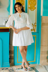 Shine Bright with White Mirror Dresses for Women