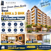 Best 3 BHK & 4 BHK Flats in Vidyadhar Nagar,  Jaipur